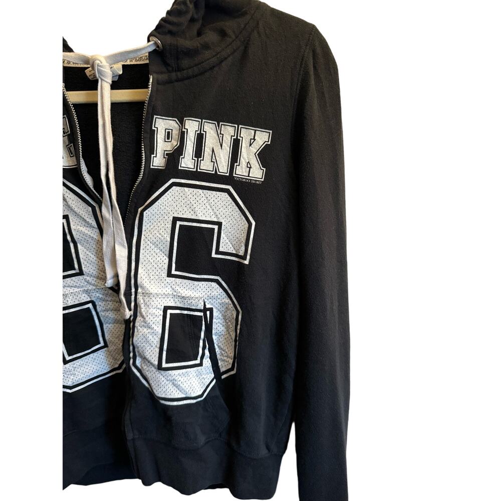 PINK 86 by VICTORIA'S SECRET (2010) Full Zip Sweatshirt Hoodie Women's Size Medi - Picture 4 of 6